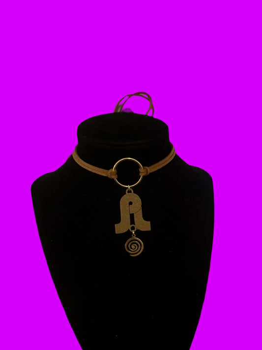 Pretty lights inspired swirl tie back chokers