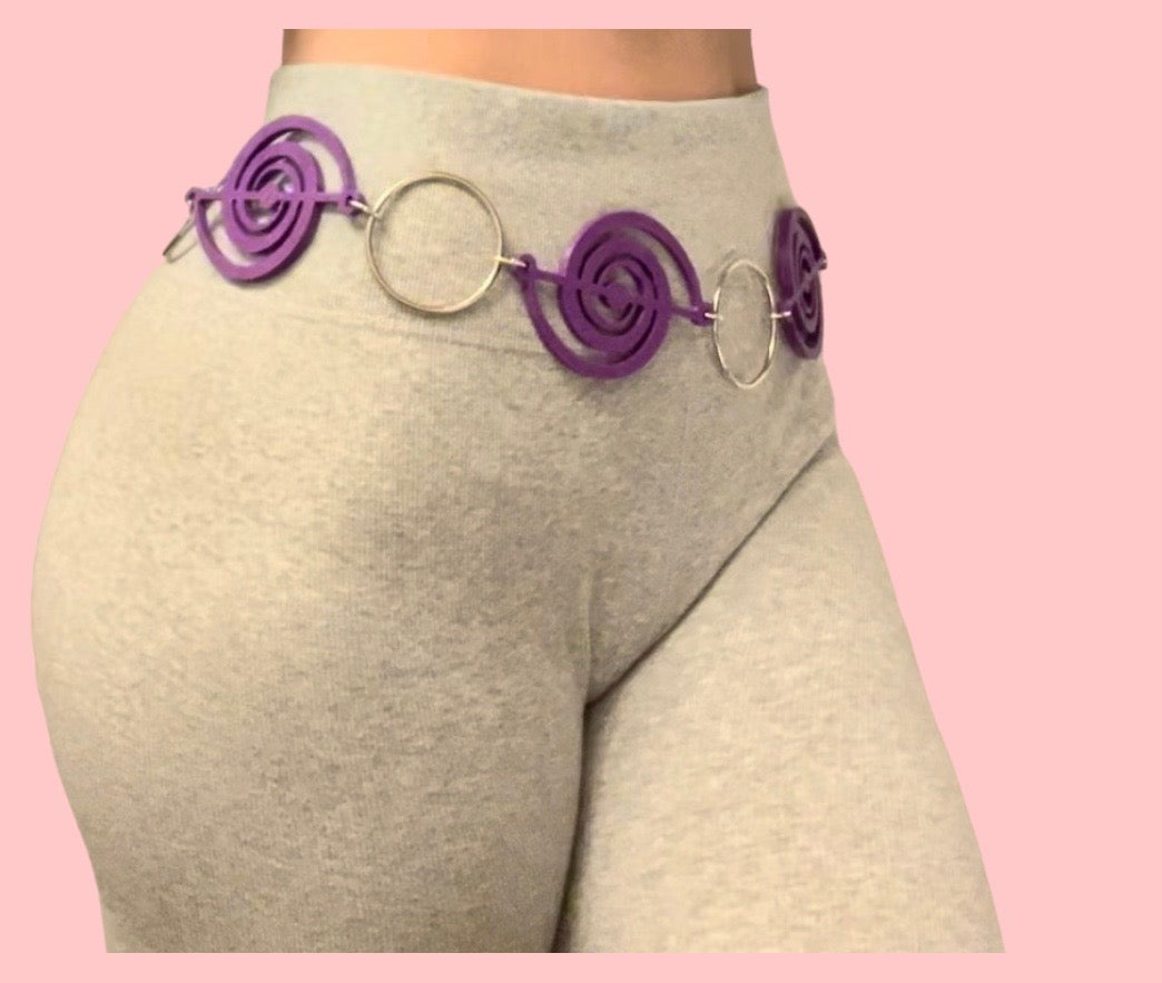 Customizable artist inspired 3d printed metal ring belt!