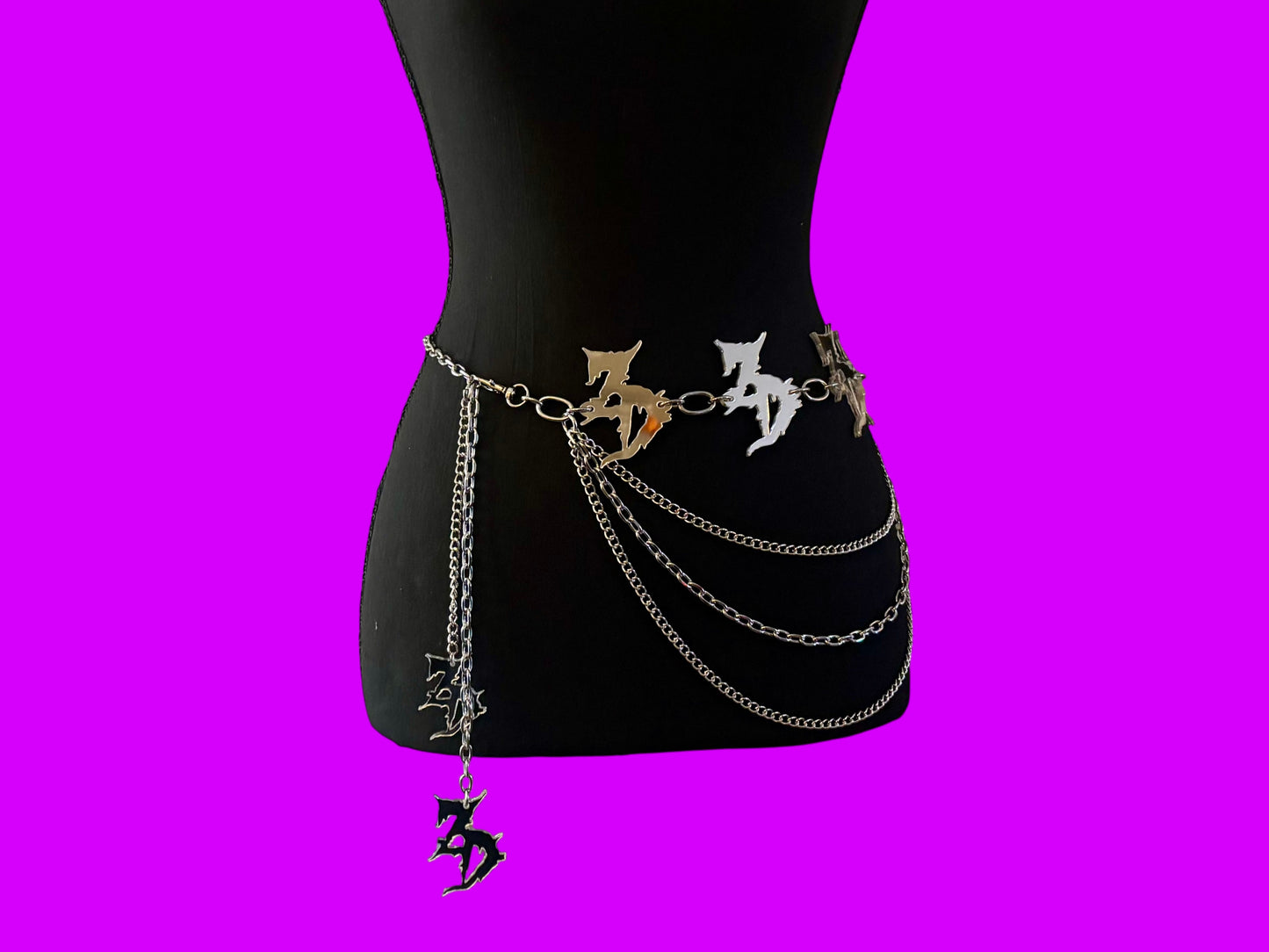 Customizable stainless steel chain belt