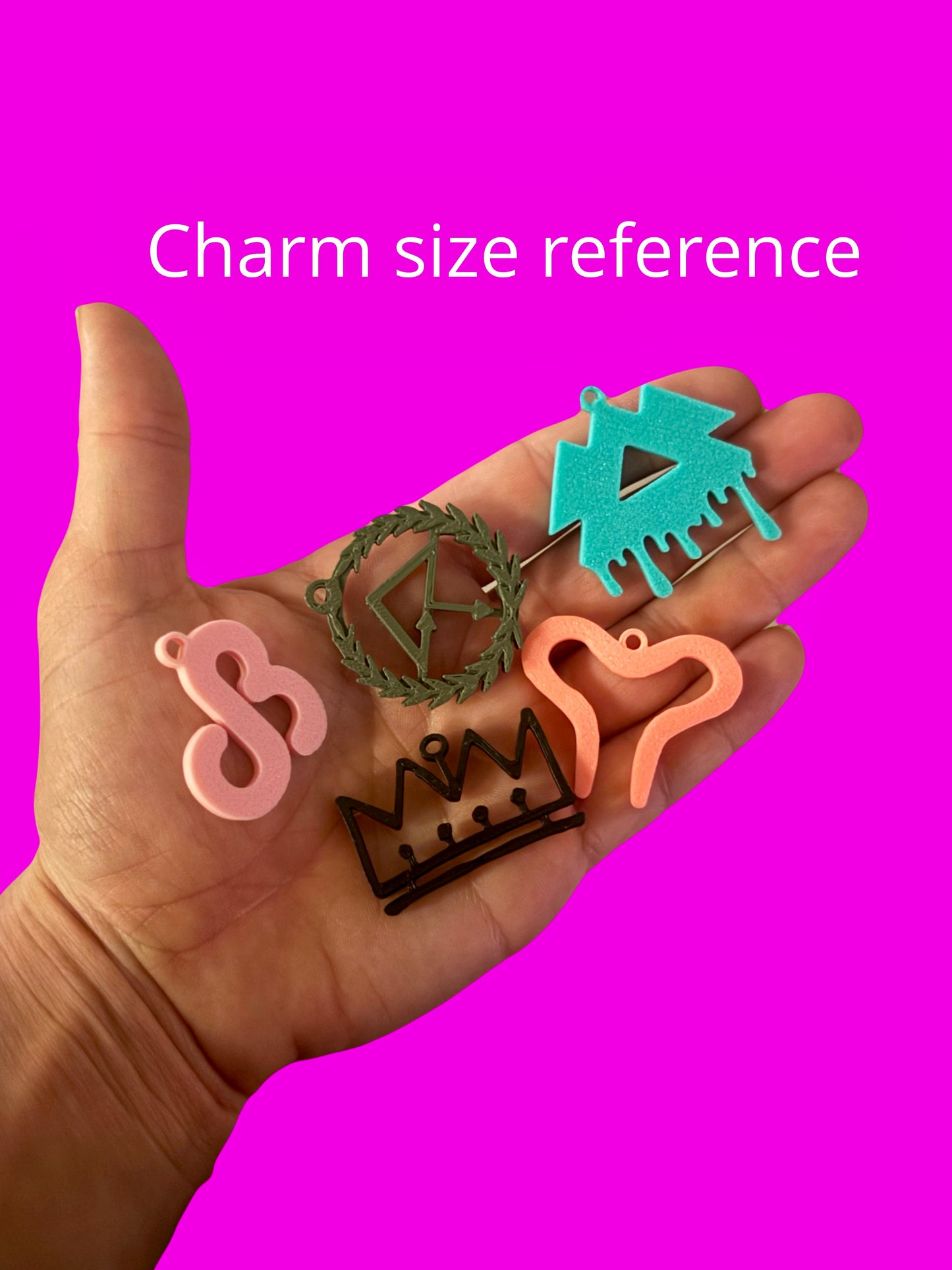 3D Printed Customizable Small Charm Earrings