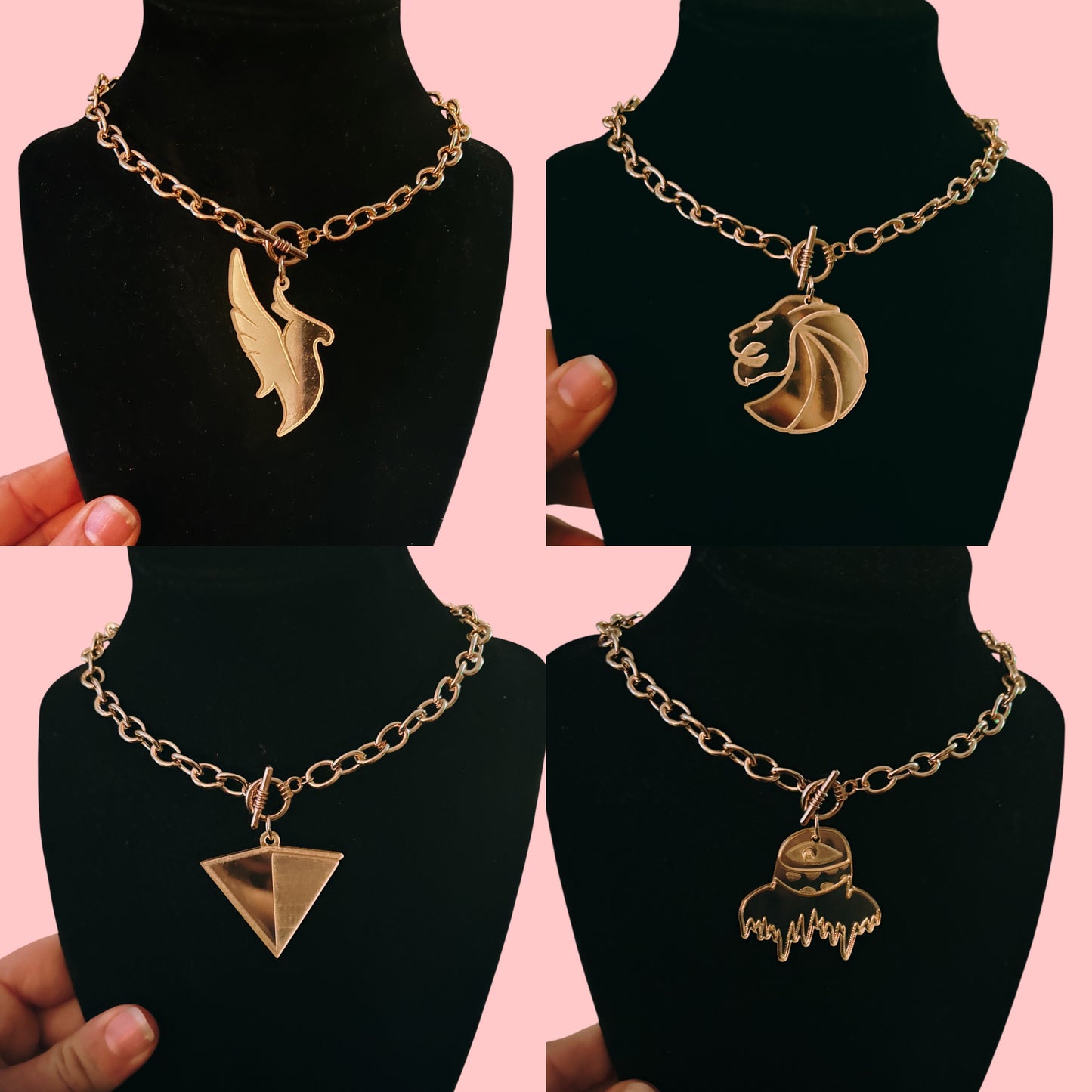 Customizable Tiff & Co style stainless steel artist necklaces