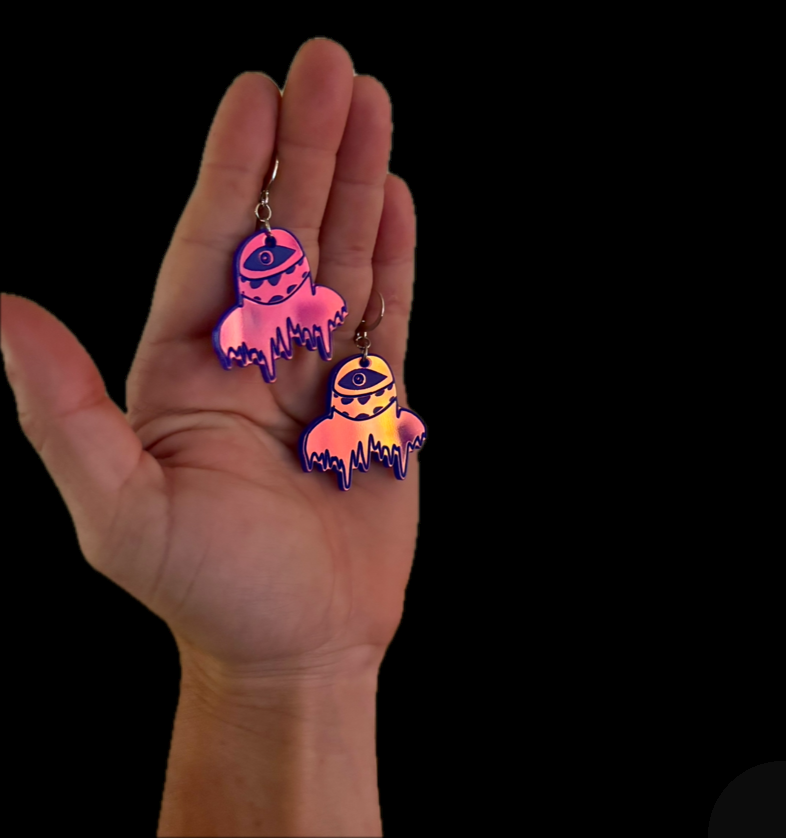 Subtronics customizable acrylic earrings