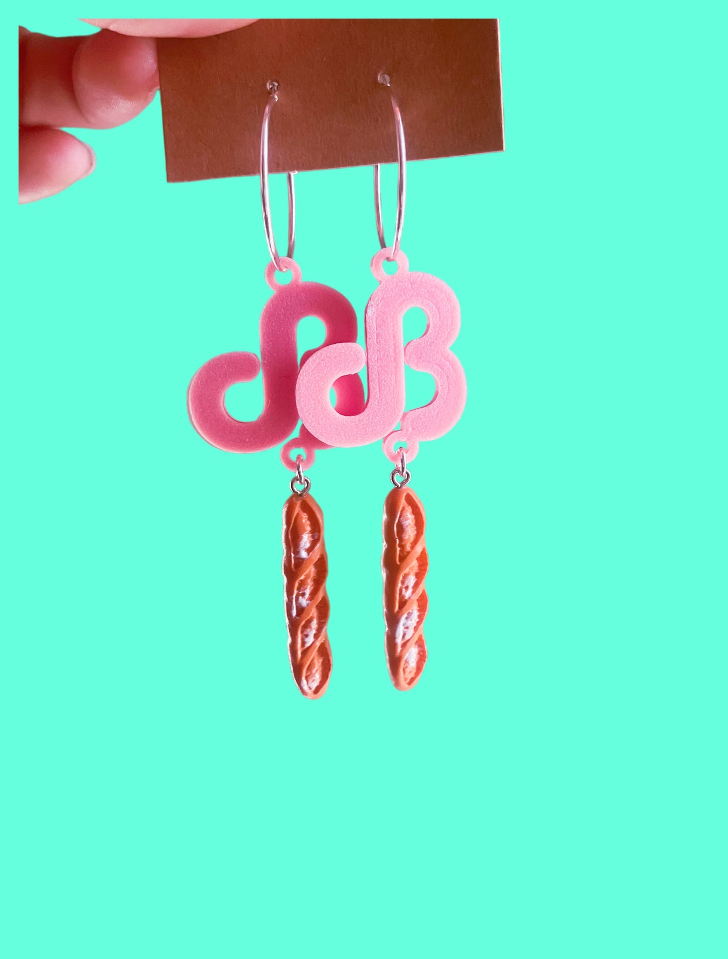 Daily bread inspired charm earrings! Clouds and breads!