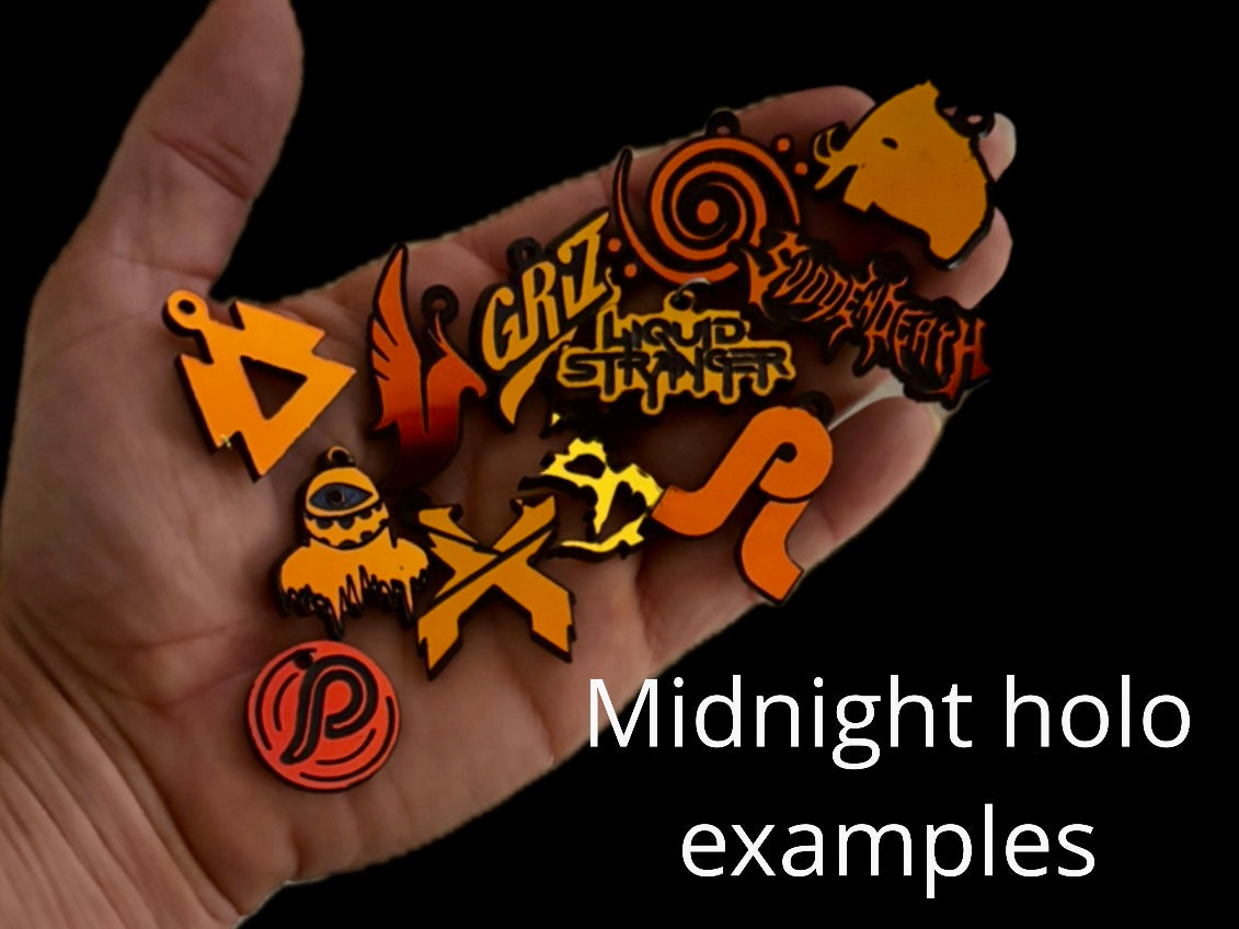 customizable mini acrylic edm earrings