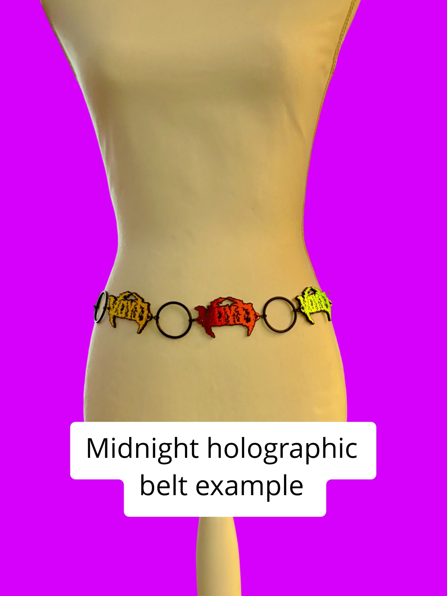 Charles the First customizable acrylic ring belt