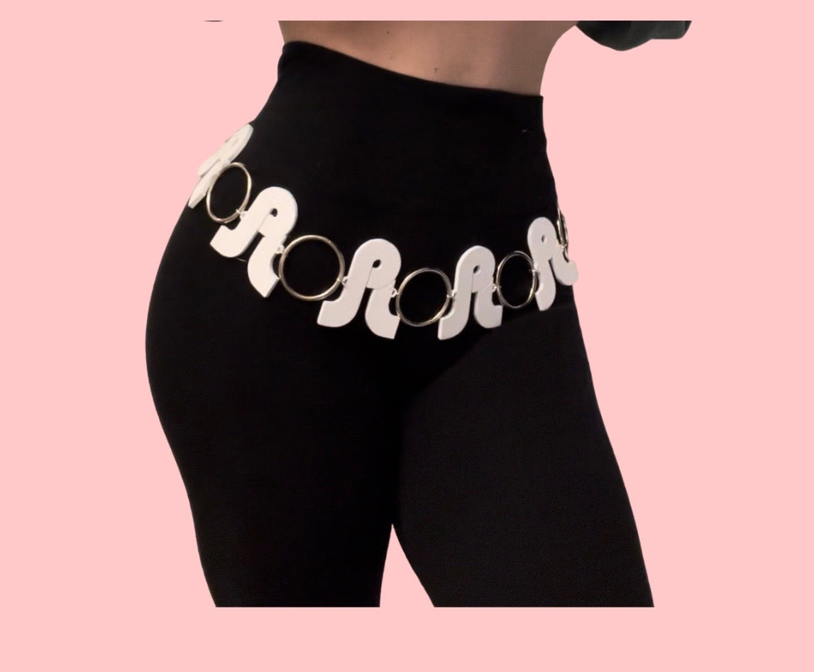 Pretty lights inspired 3d printed metal ring belt