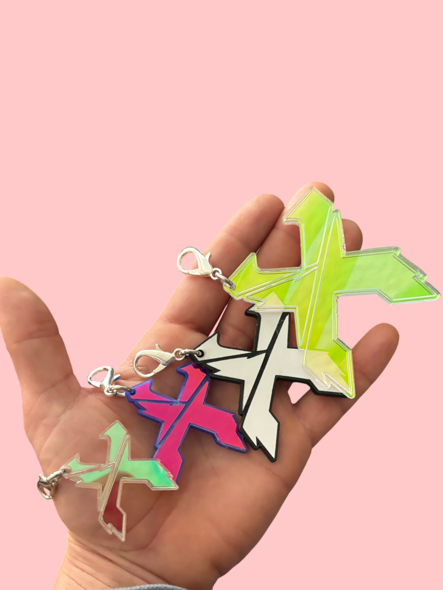 Customizable Excision inspired clip on acrylic charms