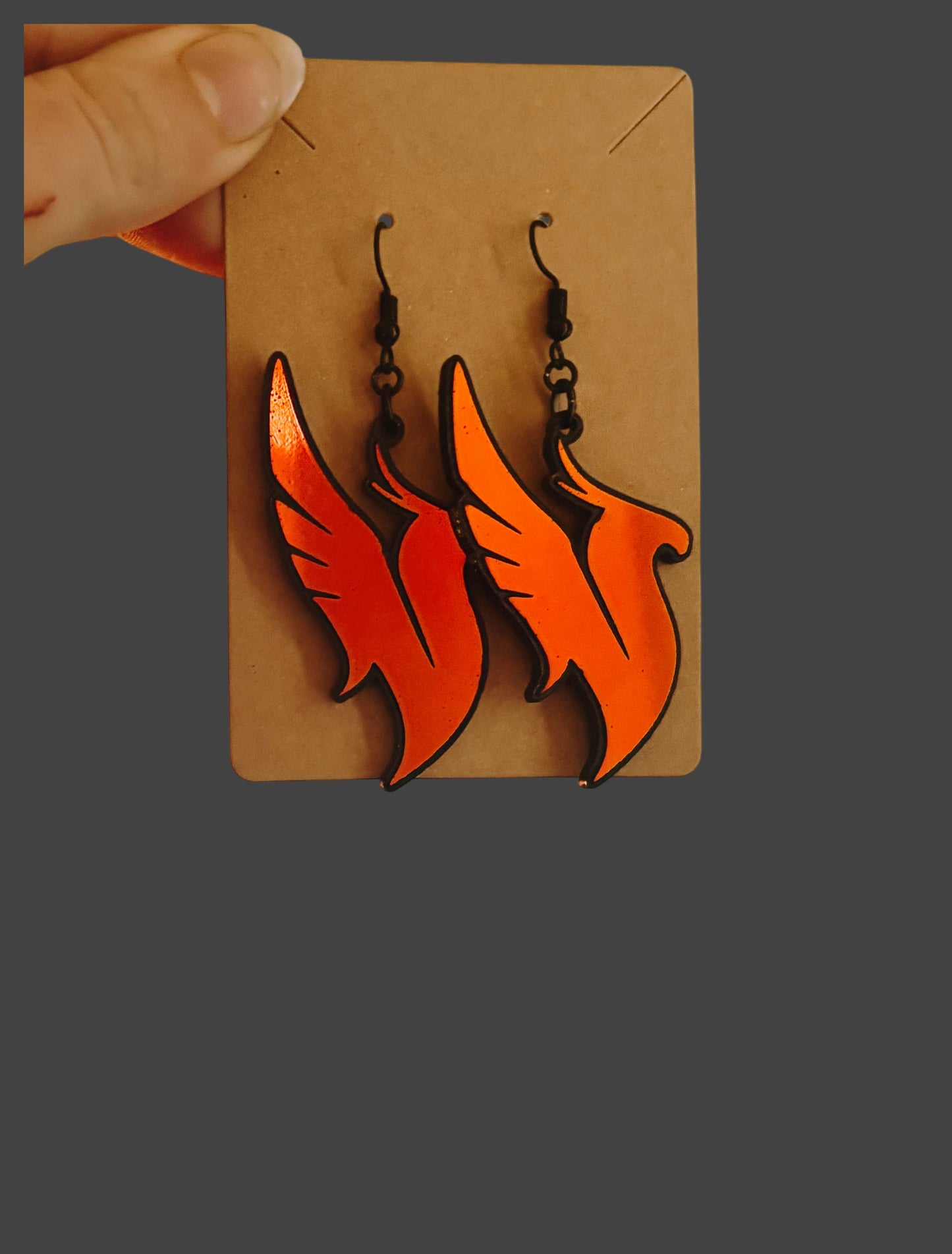 Customizable midnight holographic artist inspired acrylic earrings