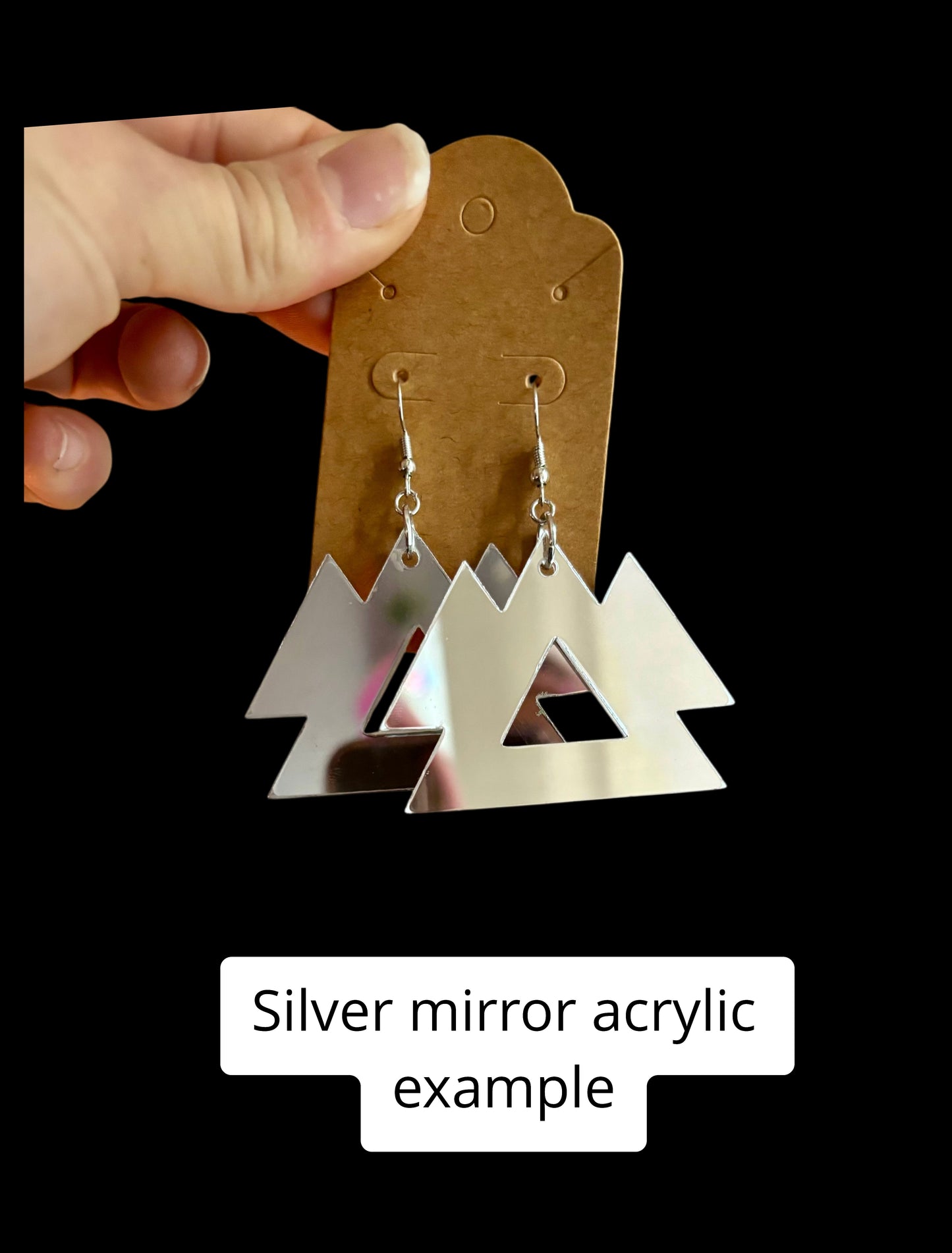 Charles customizable acrylic earrings