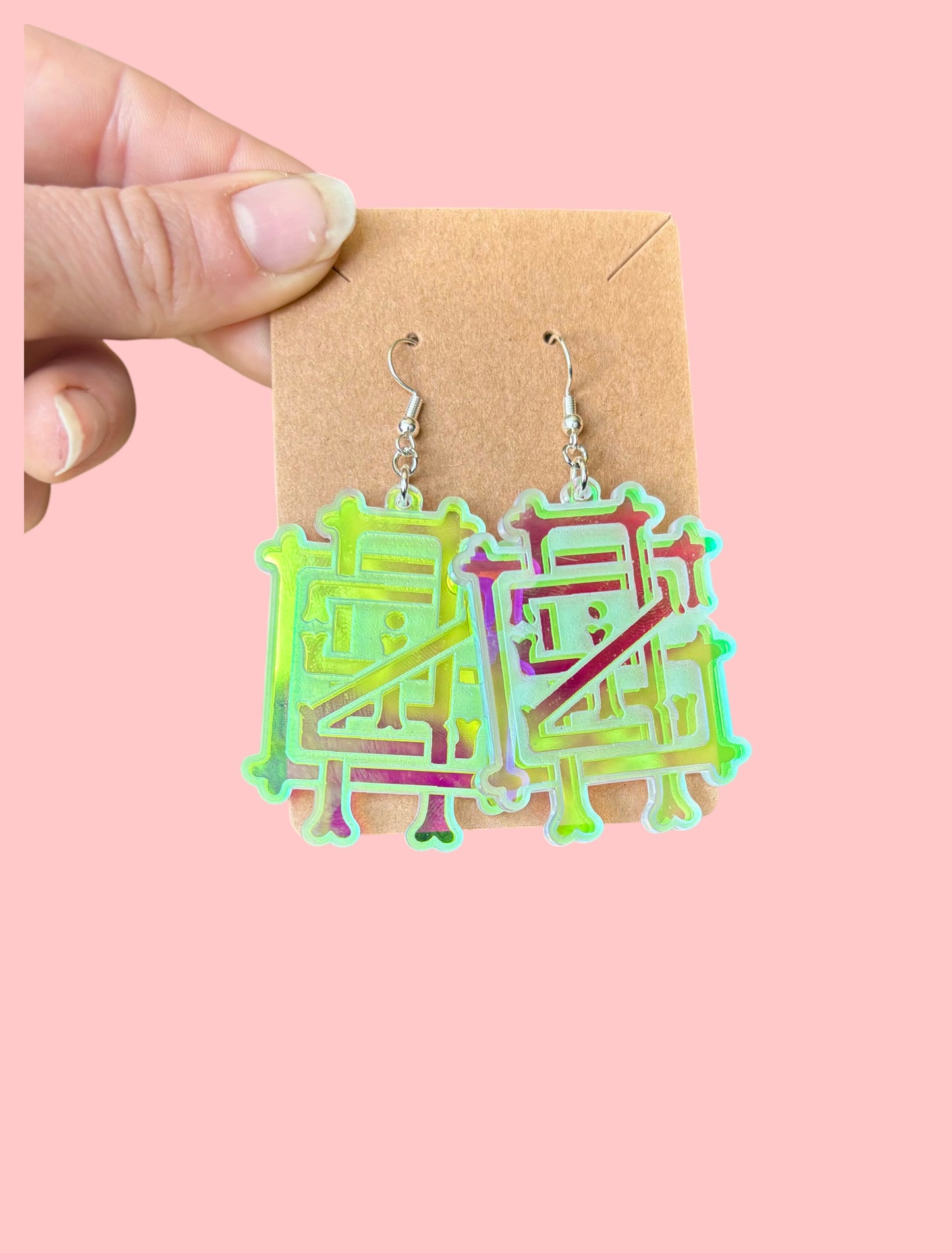 Griz insp customizable acrylic earrings