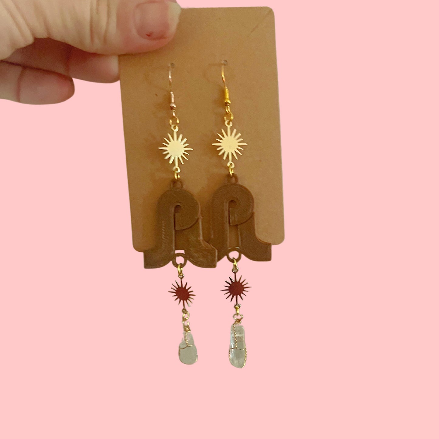 Pretty lights inspired sparkle crystal dangle earrings