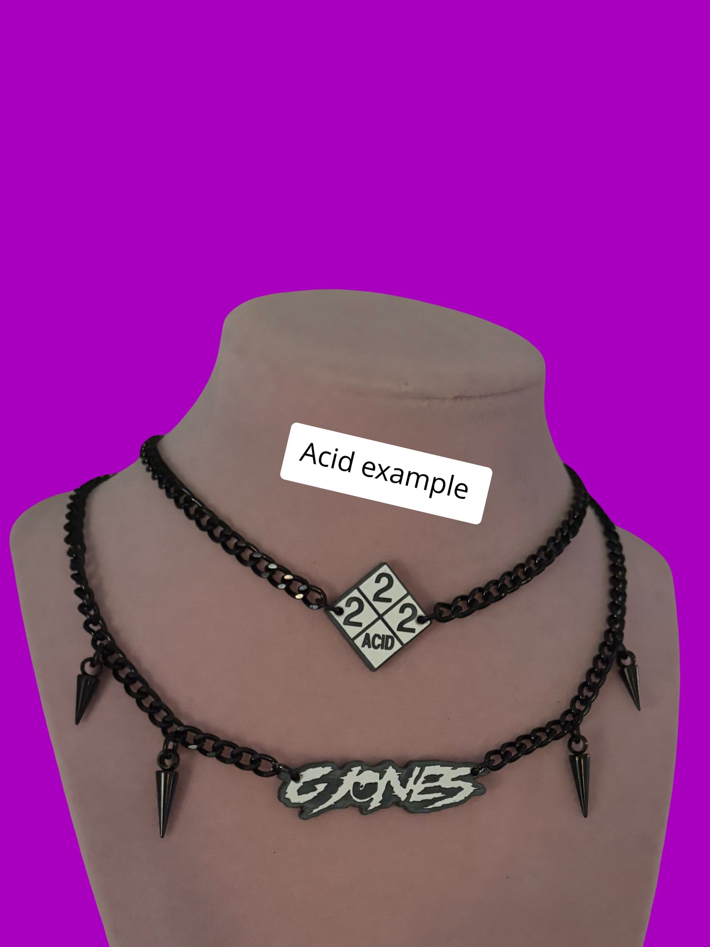 G Jones inspired necklace stacks