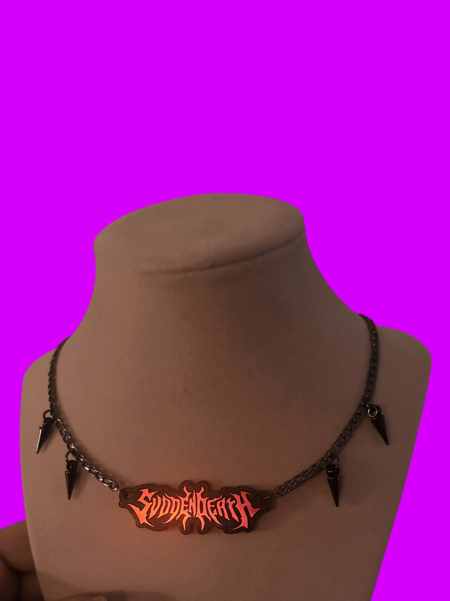 Svdden death stainless steel necklace