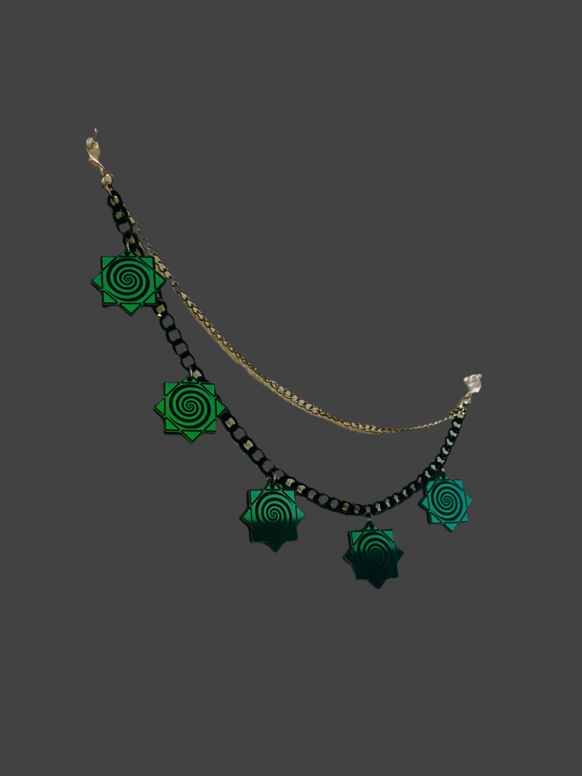 Customizable teal holographic chain