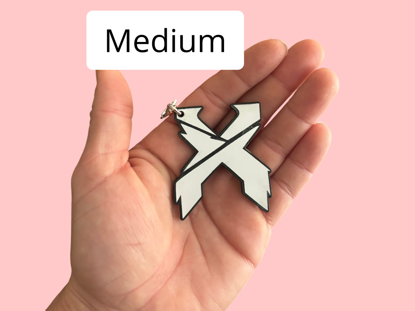 Customizable Excision inspired clip on acrylic charms