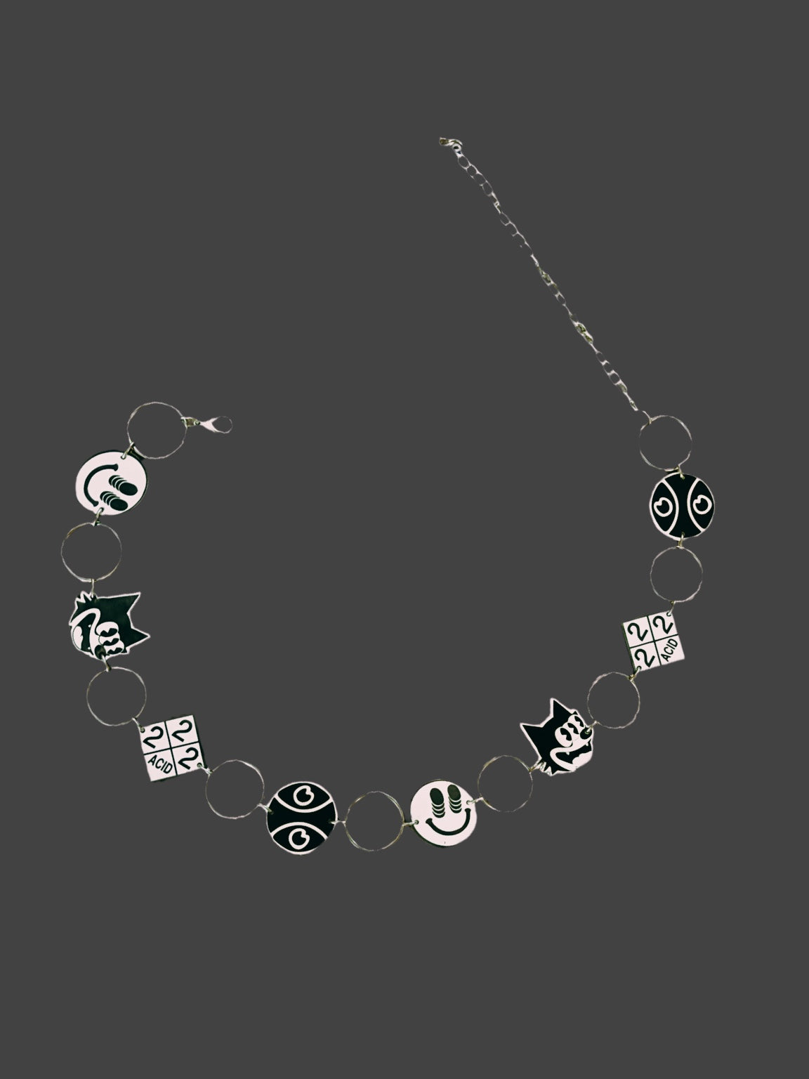 G Jones inspired multi logo ring belt