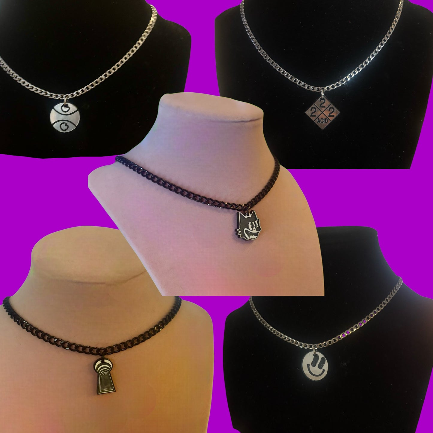 G Jones inspired minimalist necklaces