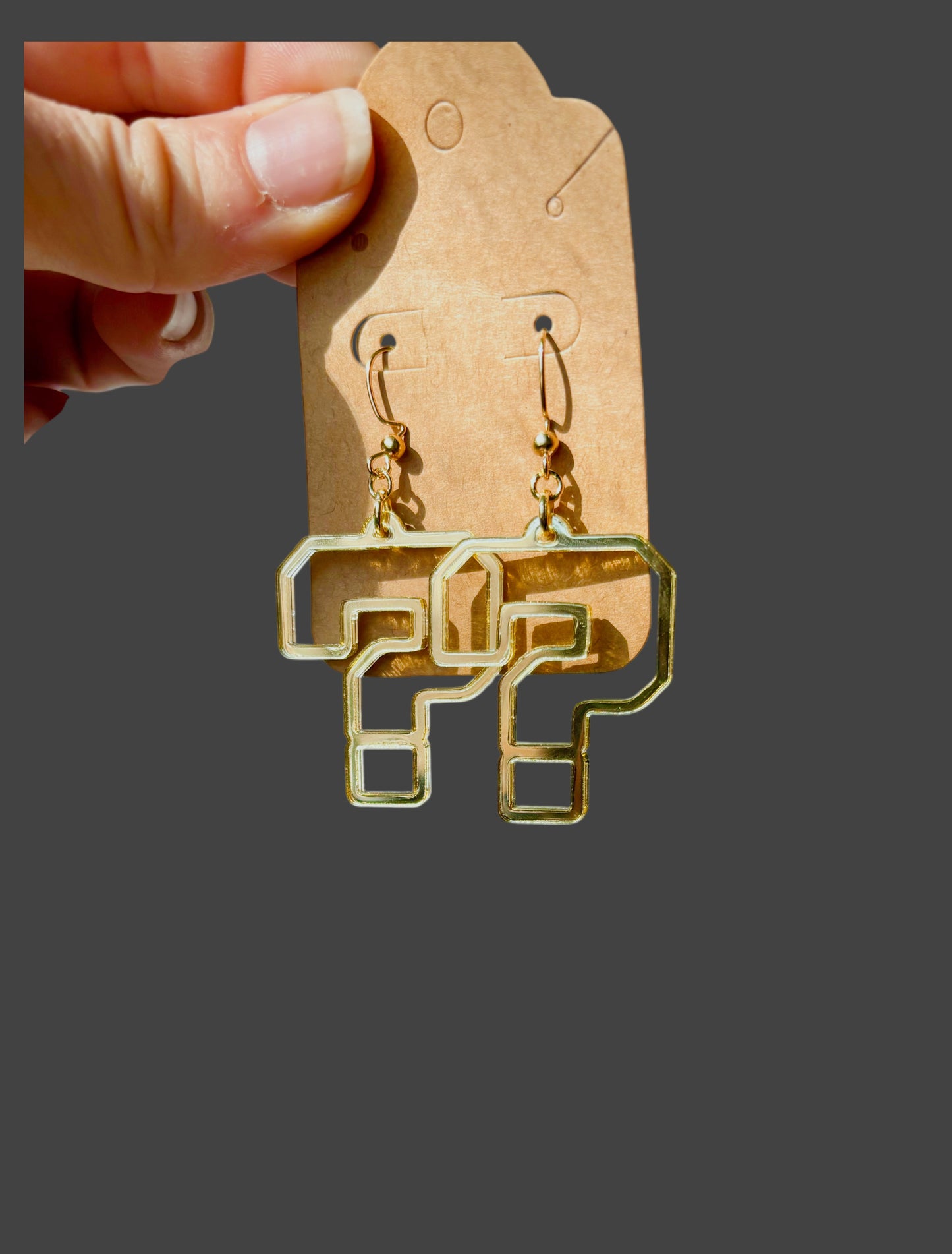 Tipper inspired customizable acrylic ? earrings