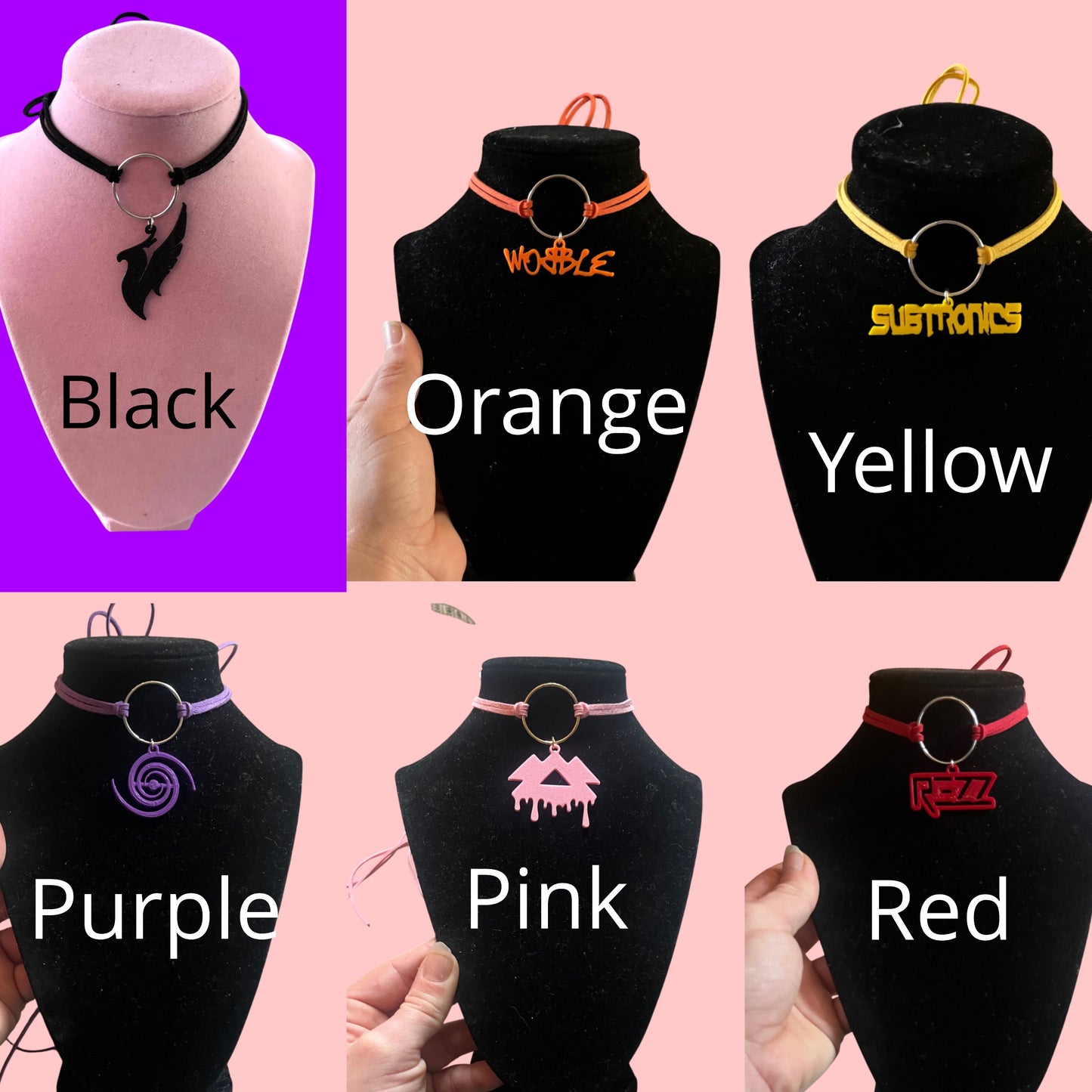 Customizable artist inspired tie back chokers!