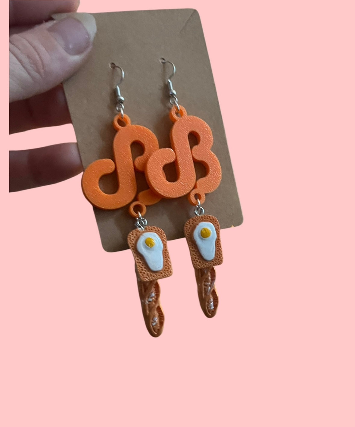 Daily bread inspired charm earrings! Clouds and breads!