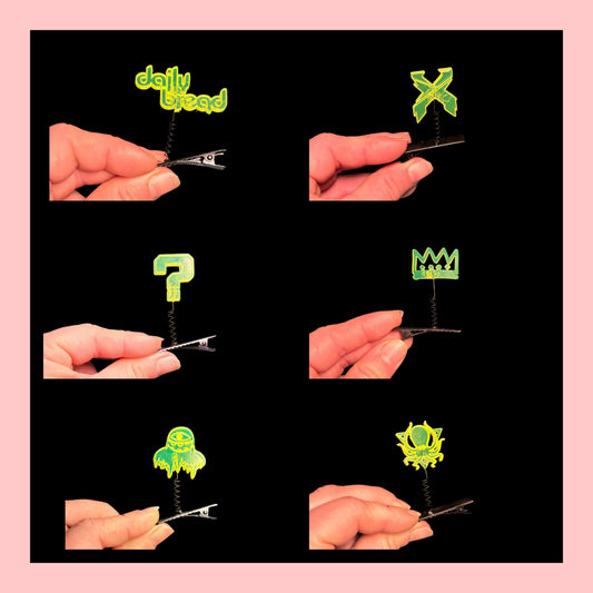 Customizable UV glow in the dark artist inspired sprouts