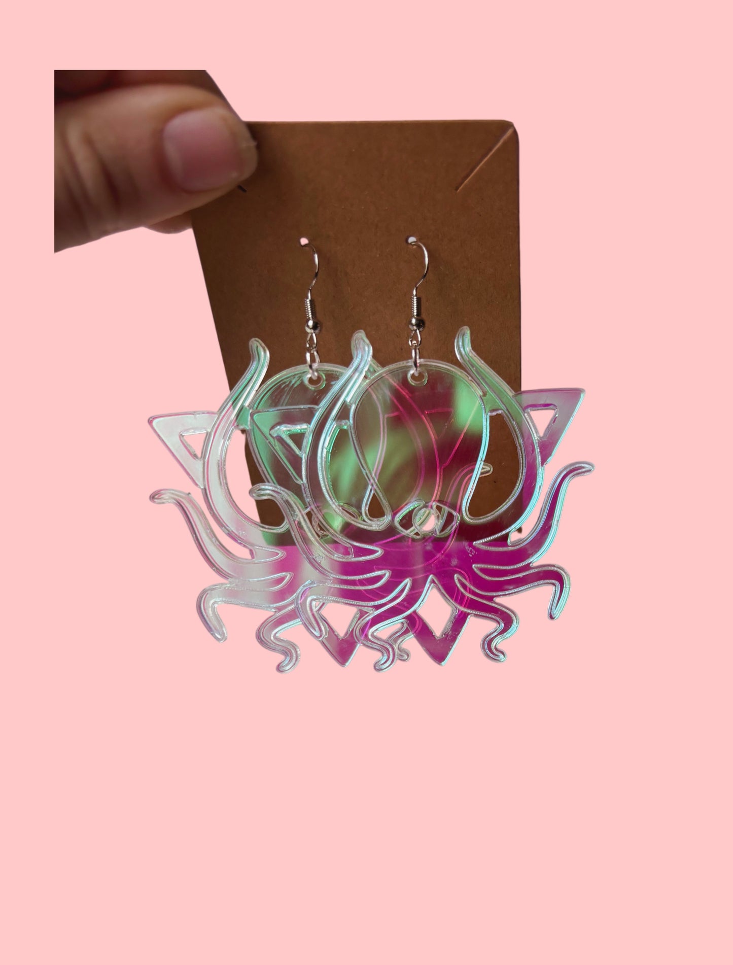 Deep customizable acrylic earrings