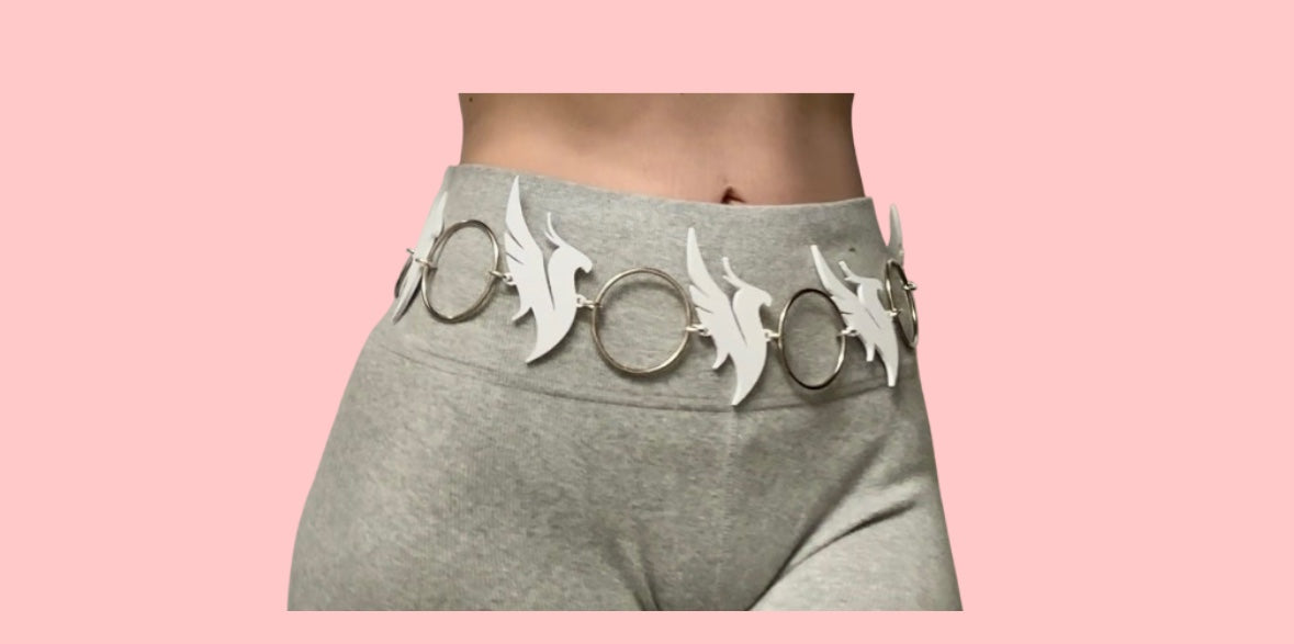 Illenium inspired 3d printed metal ring belt