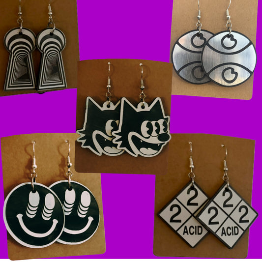 G Jones inspired acrylic earrings