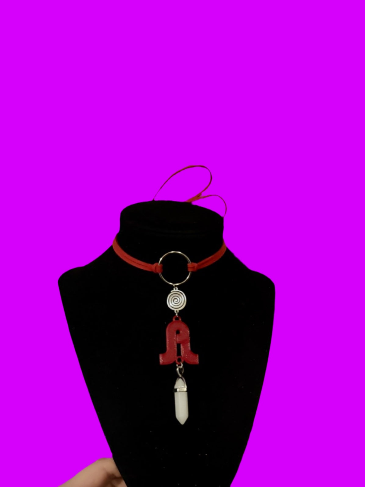 Pretty lights inspired swirl crystal choker