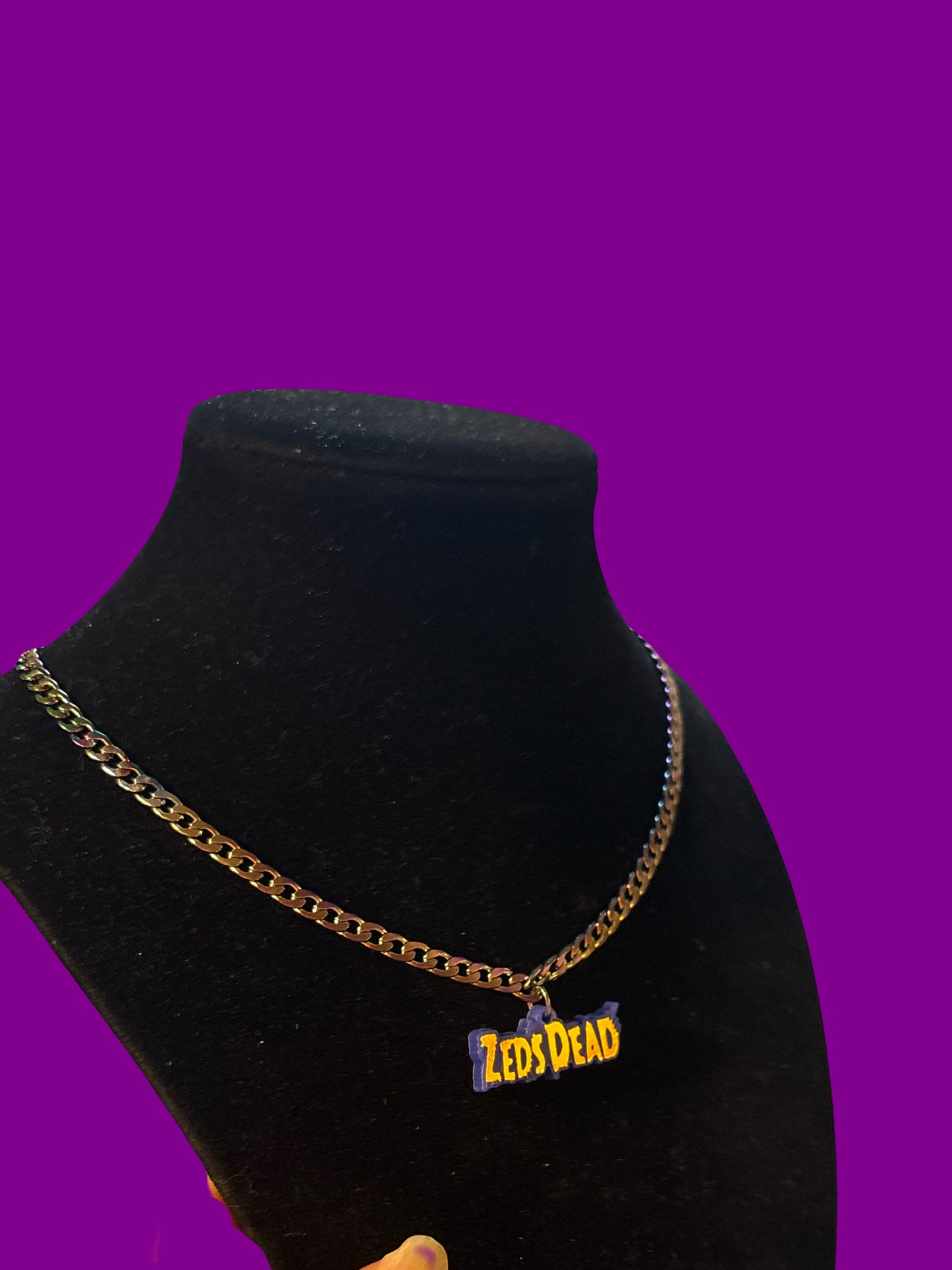 Zeds Dead stainless steel word necklace