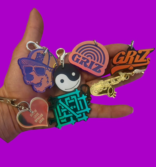 Customizable Griz inspired charms