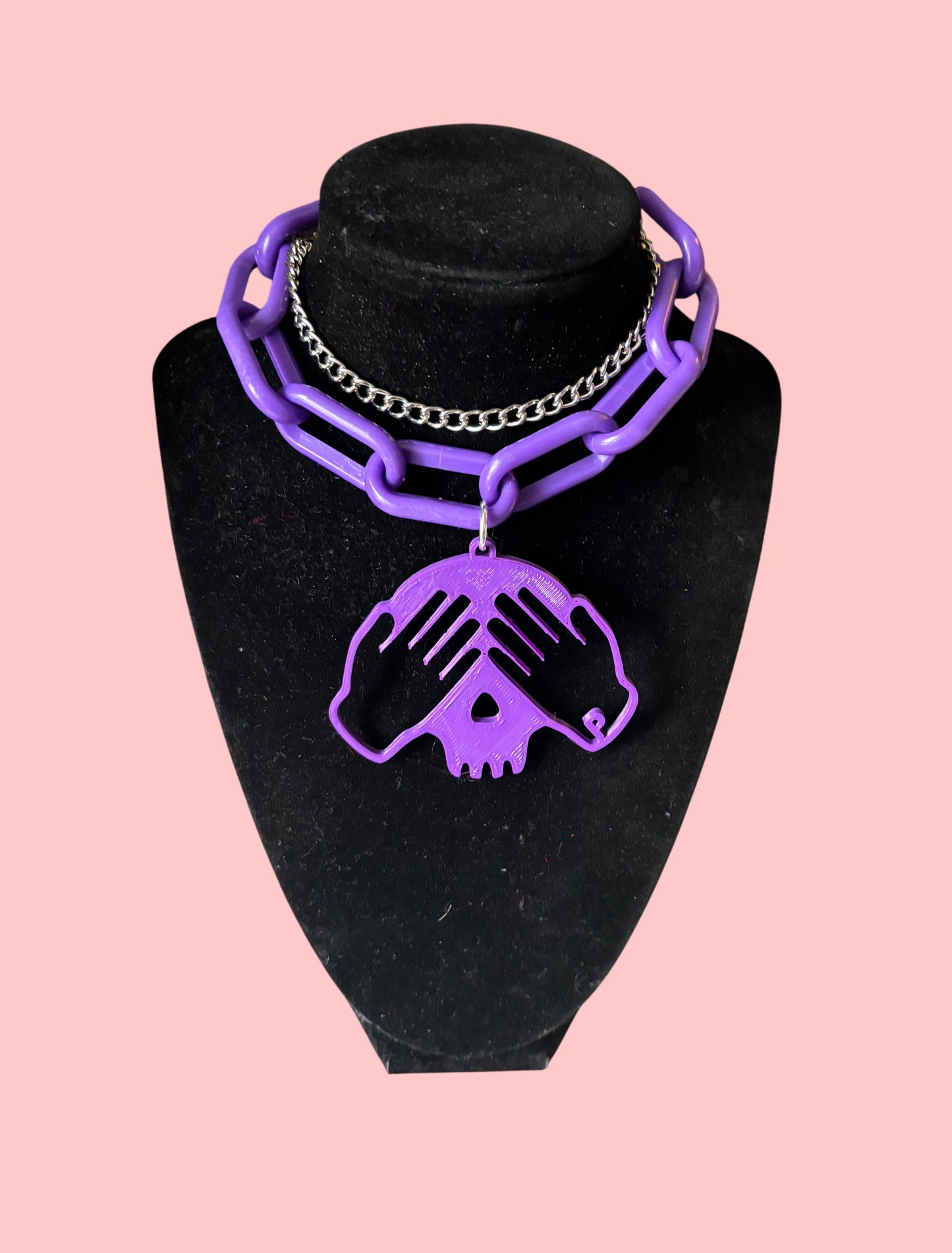 Customizable 3D printed oversized chain choker