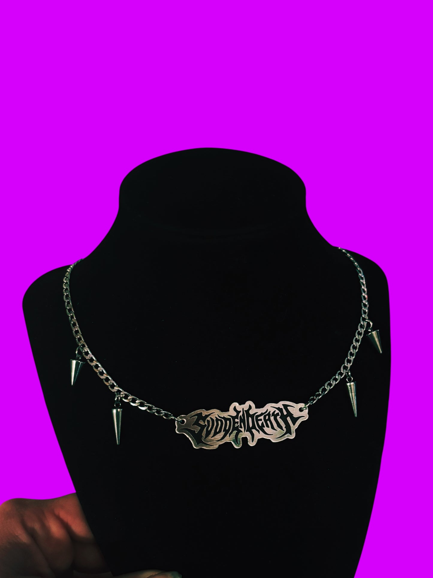 Svdden death stainless steel necklace