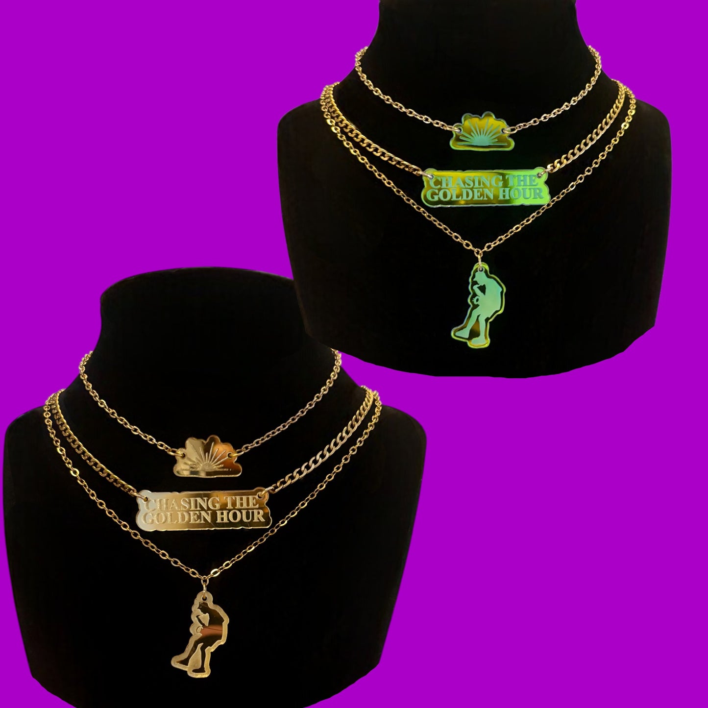 Customizable Griz inspired CTGH necklace stack