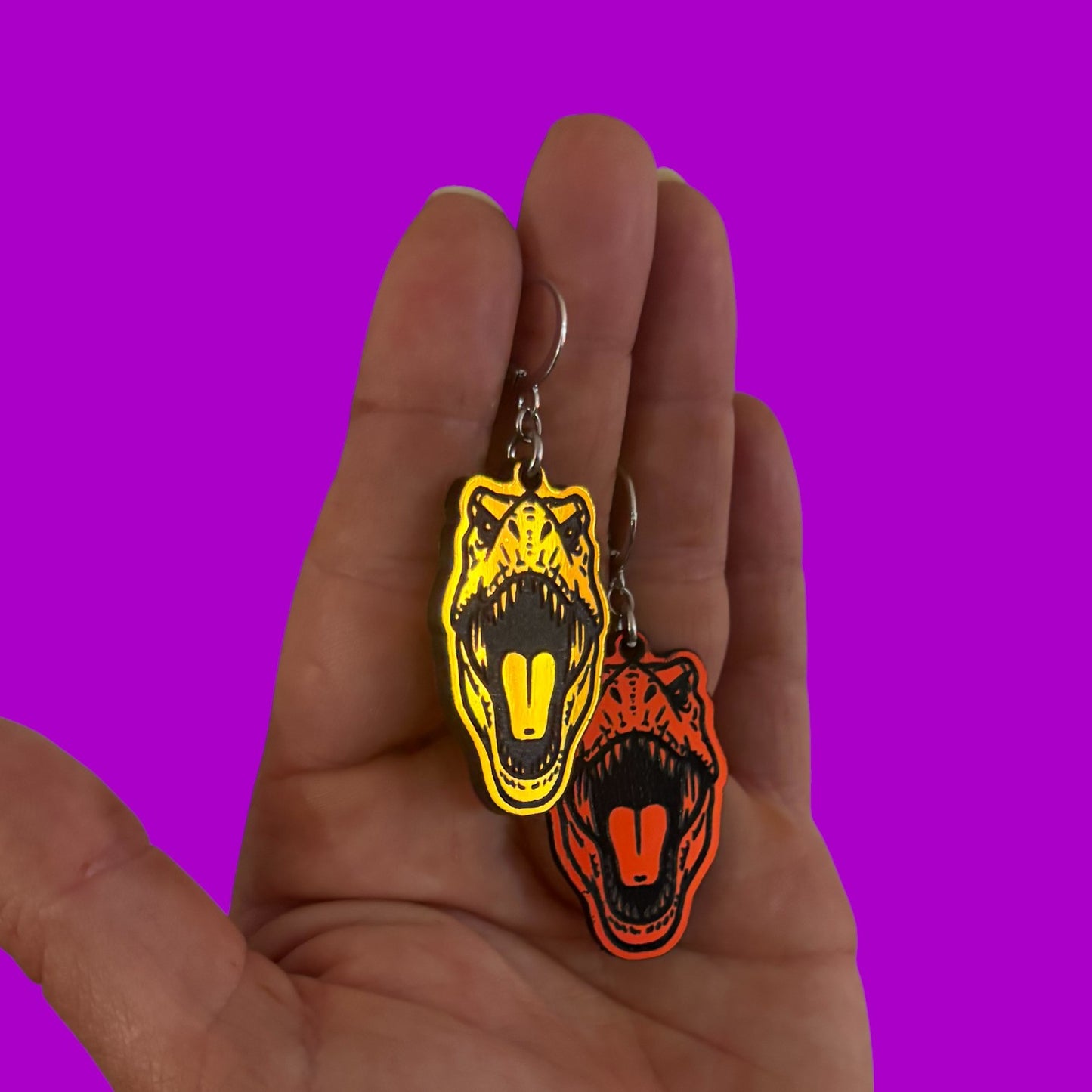 Customizable acrylic LL arrings