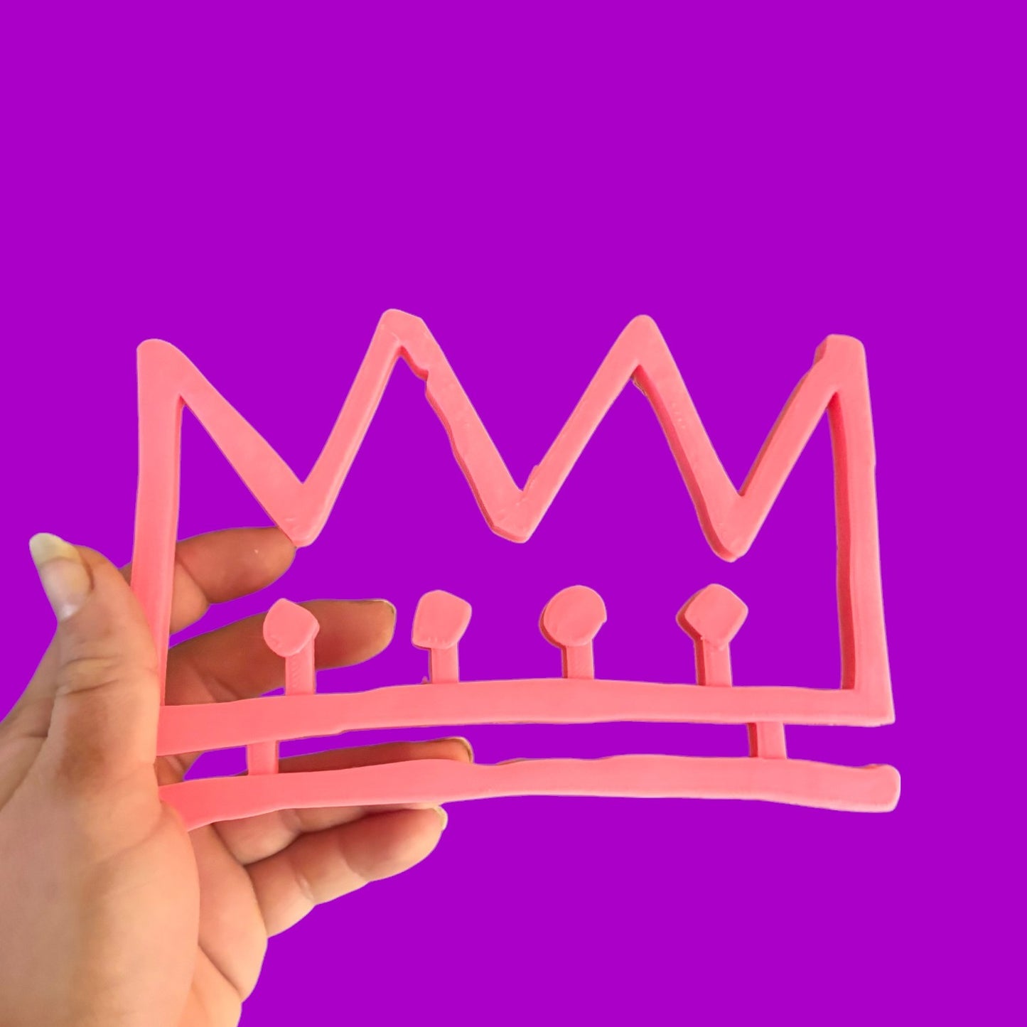 Neon Pink Charles 3d printed Wall/ Shelf Piece