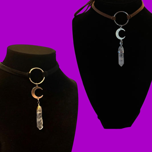 Moon Crystal Tie Back Chokers