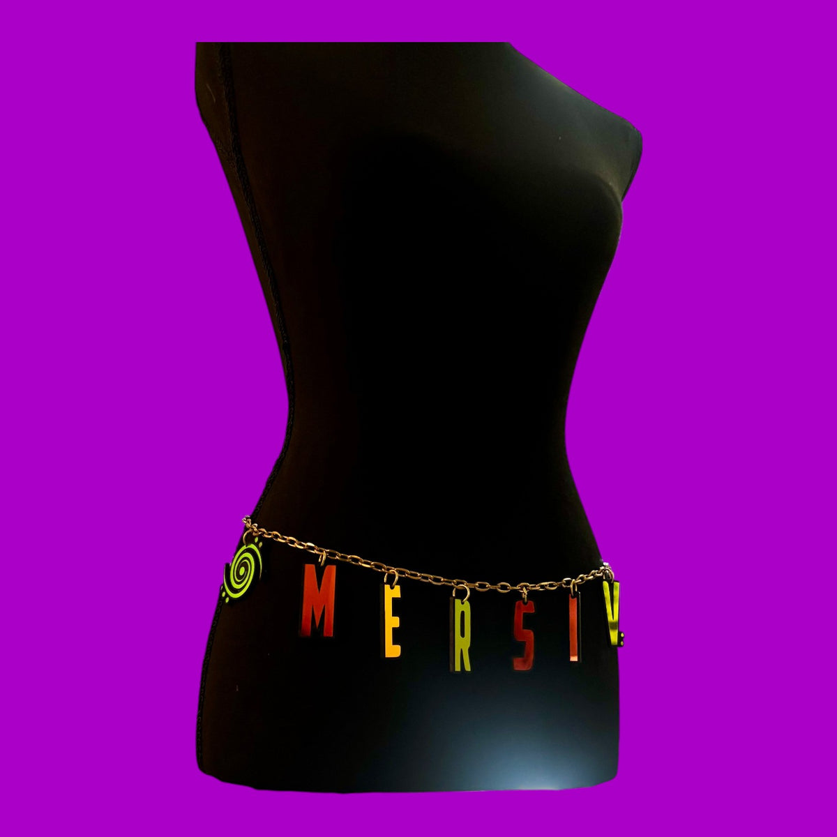Customizable festival artist letter belts