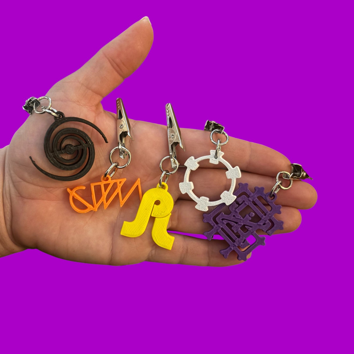 Ready 2 Ship 3D printed hat charms