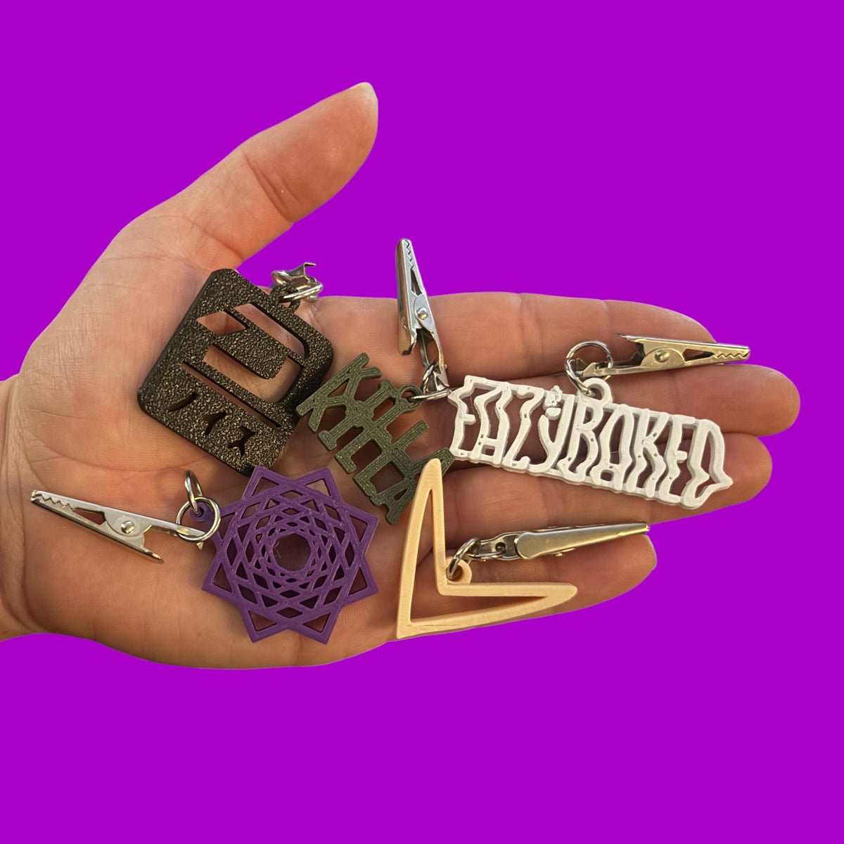 Ready 2 Ship 3D printed hat charms