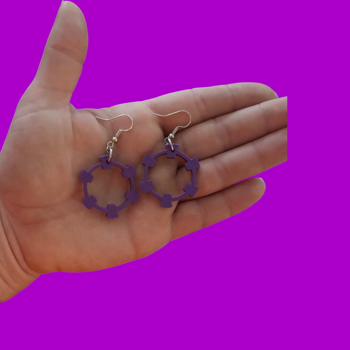 Ready 2 Ship mini 3d printed earrings