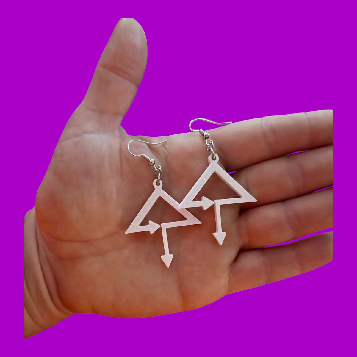 Ready 2 Ship mini 3d printed earrings