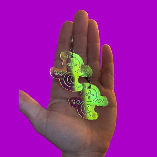 Charles the First inspired Solus acrylic earrings