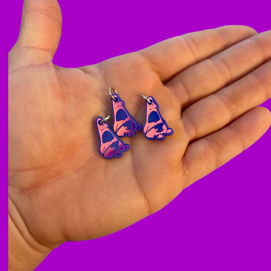 Surprised Patrick mini kandi charms