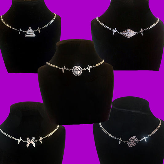 Custom bloodline stainless steel necklace