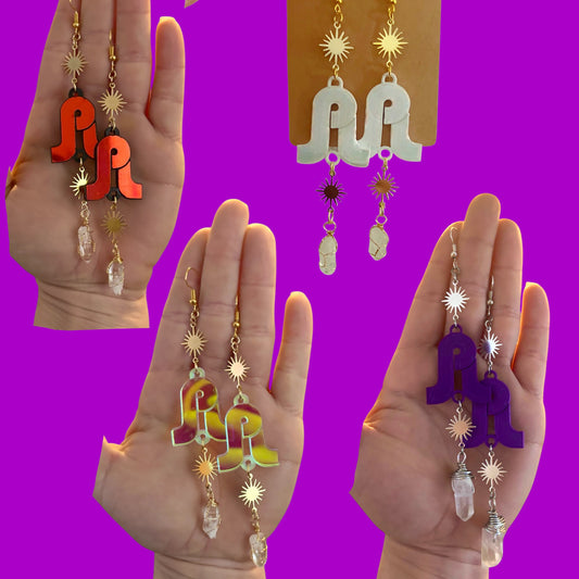 Pretty lights inspired sparkle crystal dangle earrings