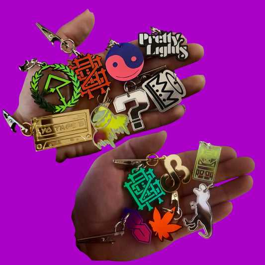 Custom acrylic hat charms