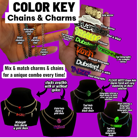 Custom stainless steel necklace stacks