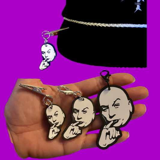 EVIL customizable hat charms or clip on charms