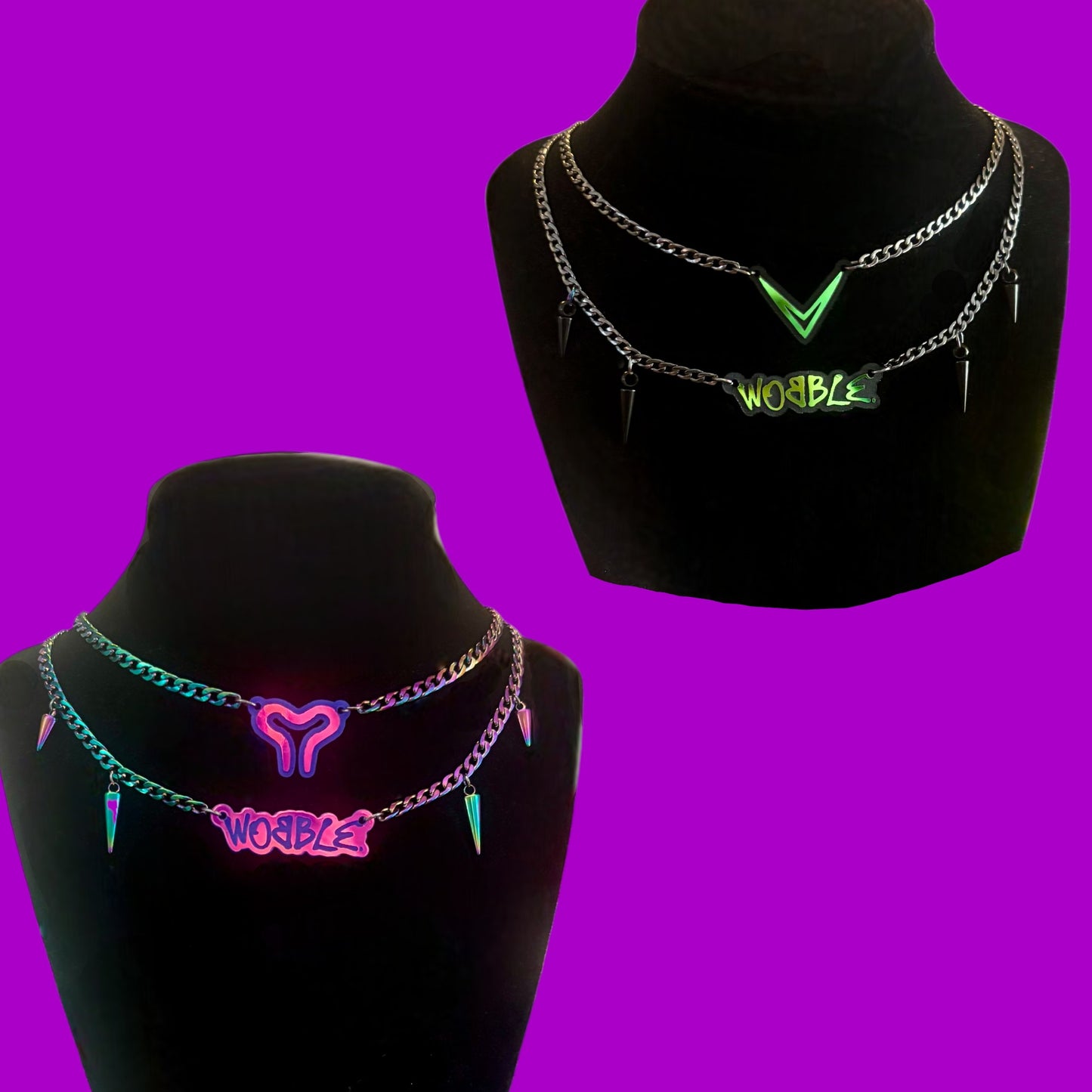 Custom stainless steel necklace stacks